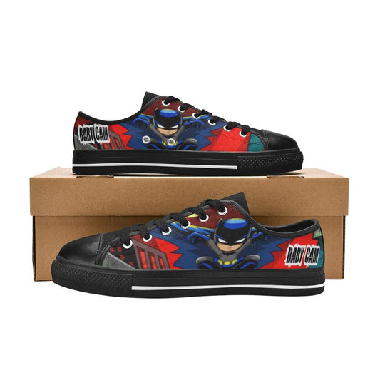 Bat City Superhero Low Top Canvas Kids - iCandi Designz