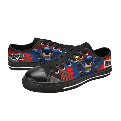 Bat City Superhero Low Top Canvas Kids - iCandi Designz