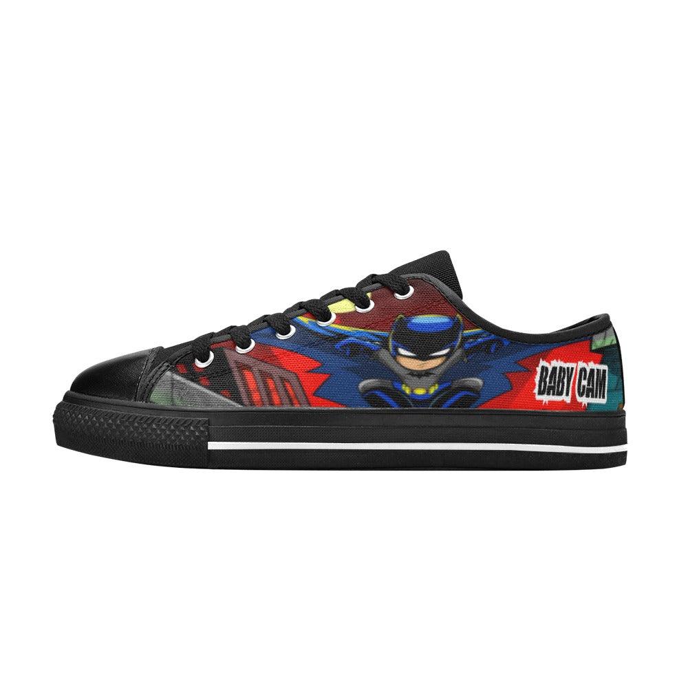 Bat City Superhero Low Top Canvas Kids - iCandi Designz