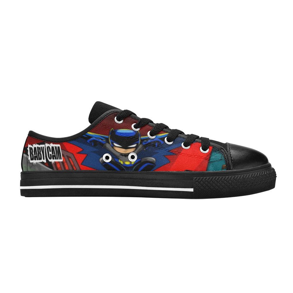 Bat City Superhero Low Top Canvas Kids - iCandi Designz