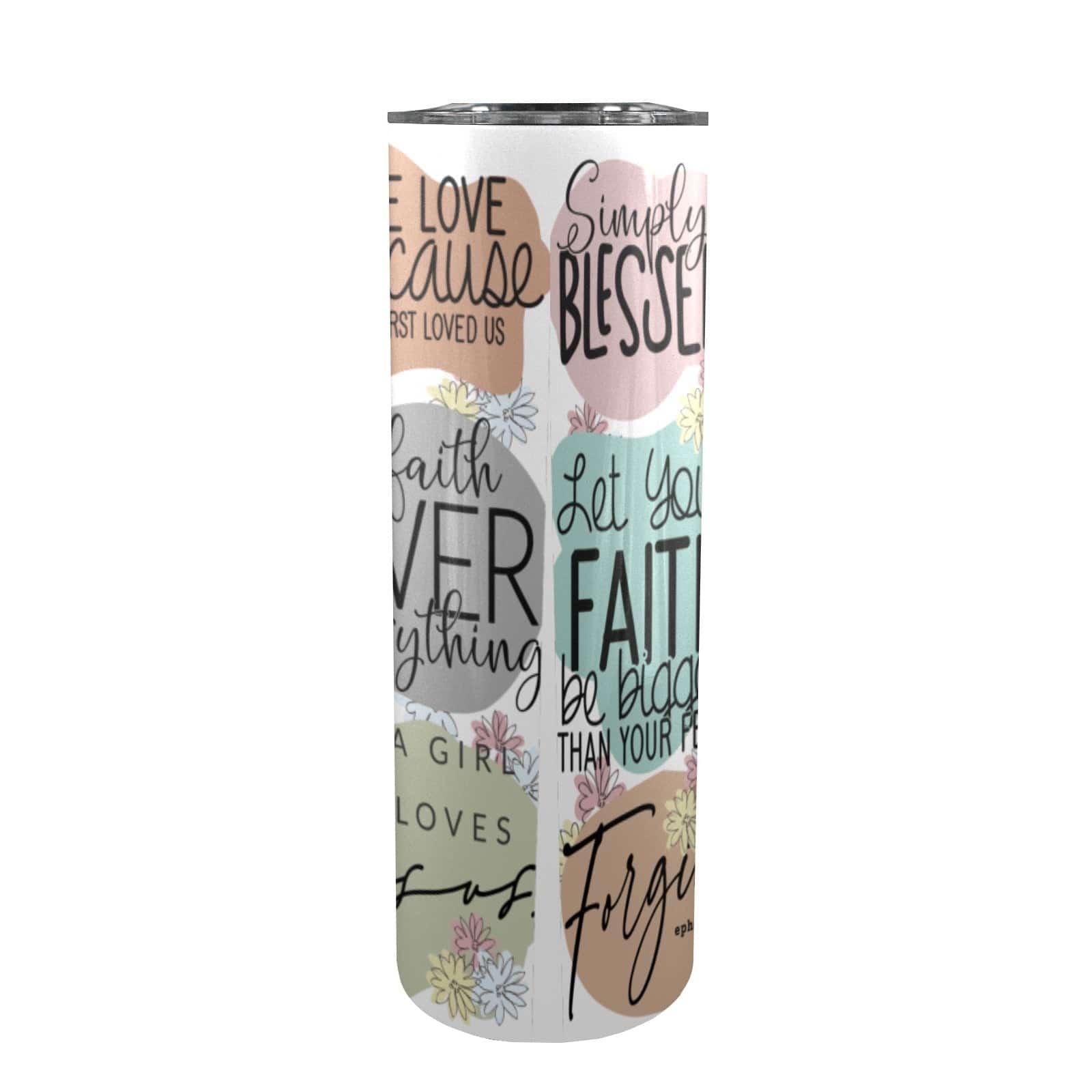 Faith Over Fear Skinny Tumbler - iCandi Designz