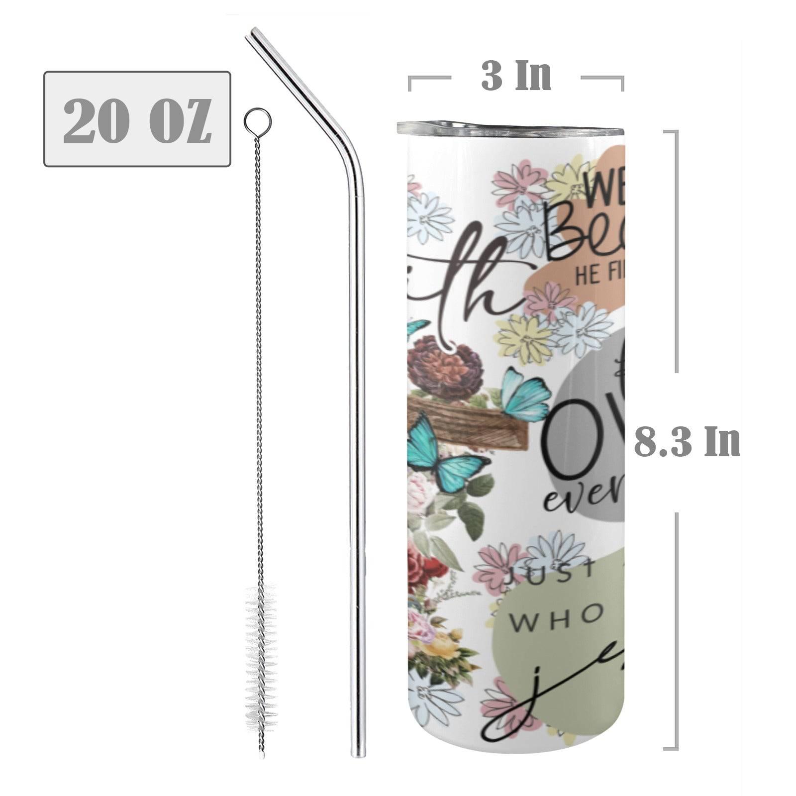 Faith Over Fear Skinny Tumbler - iCandi Designz