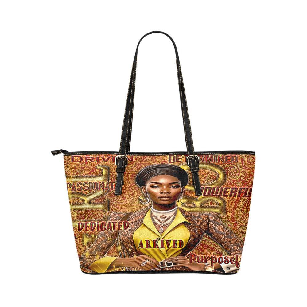 Girl Boss Leather Tote Bag/Large - iCandi Designz