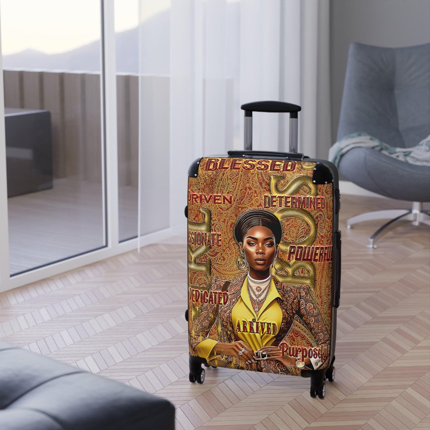 Girl Boss Spinner Suitcase - iCandi Designz