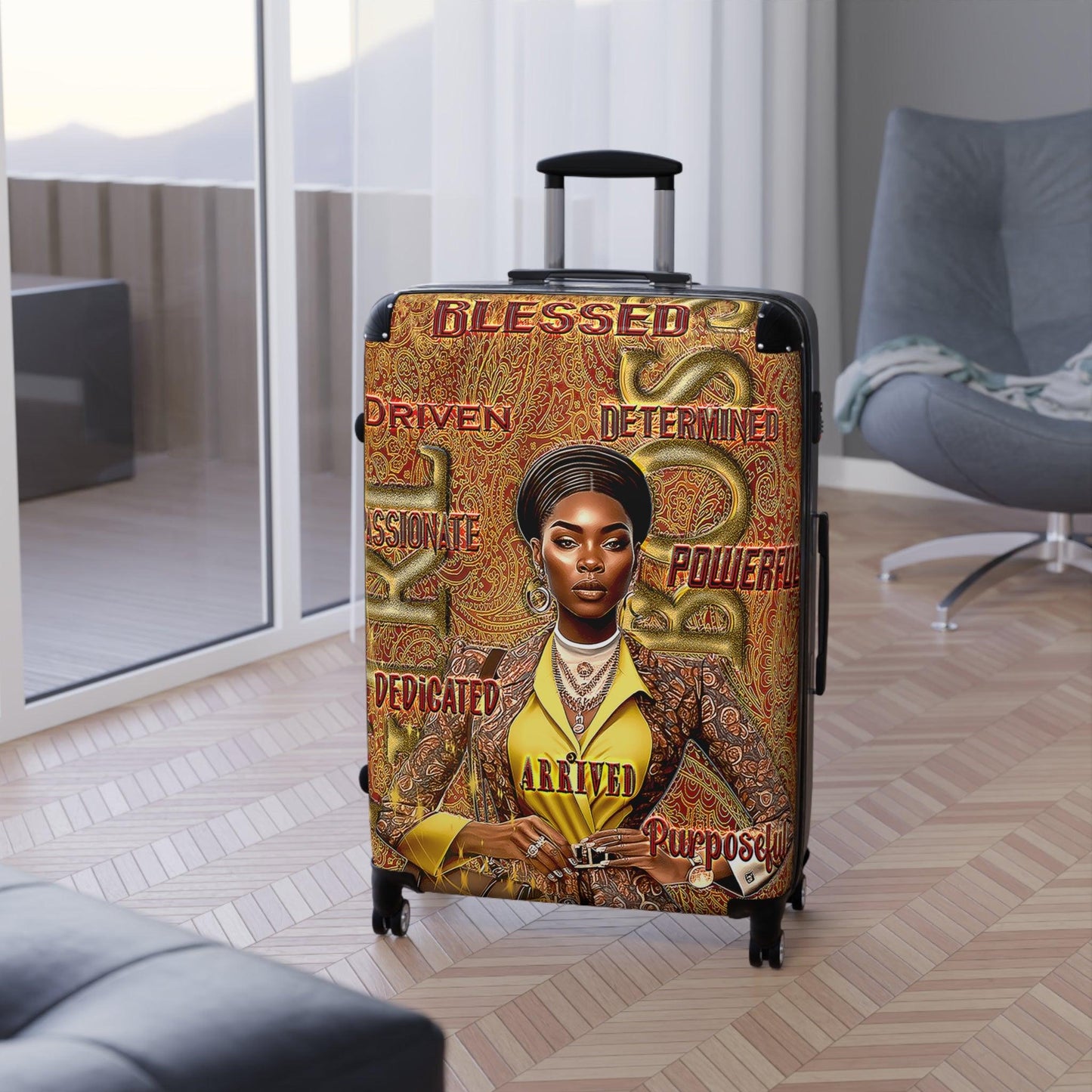 Girl Boss Spinner Suitcase - iCandi Designz