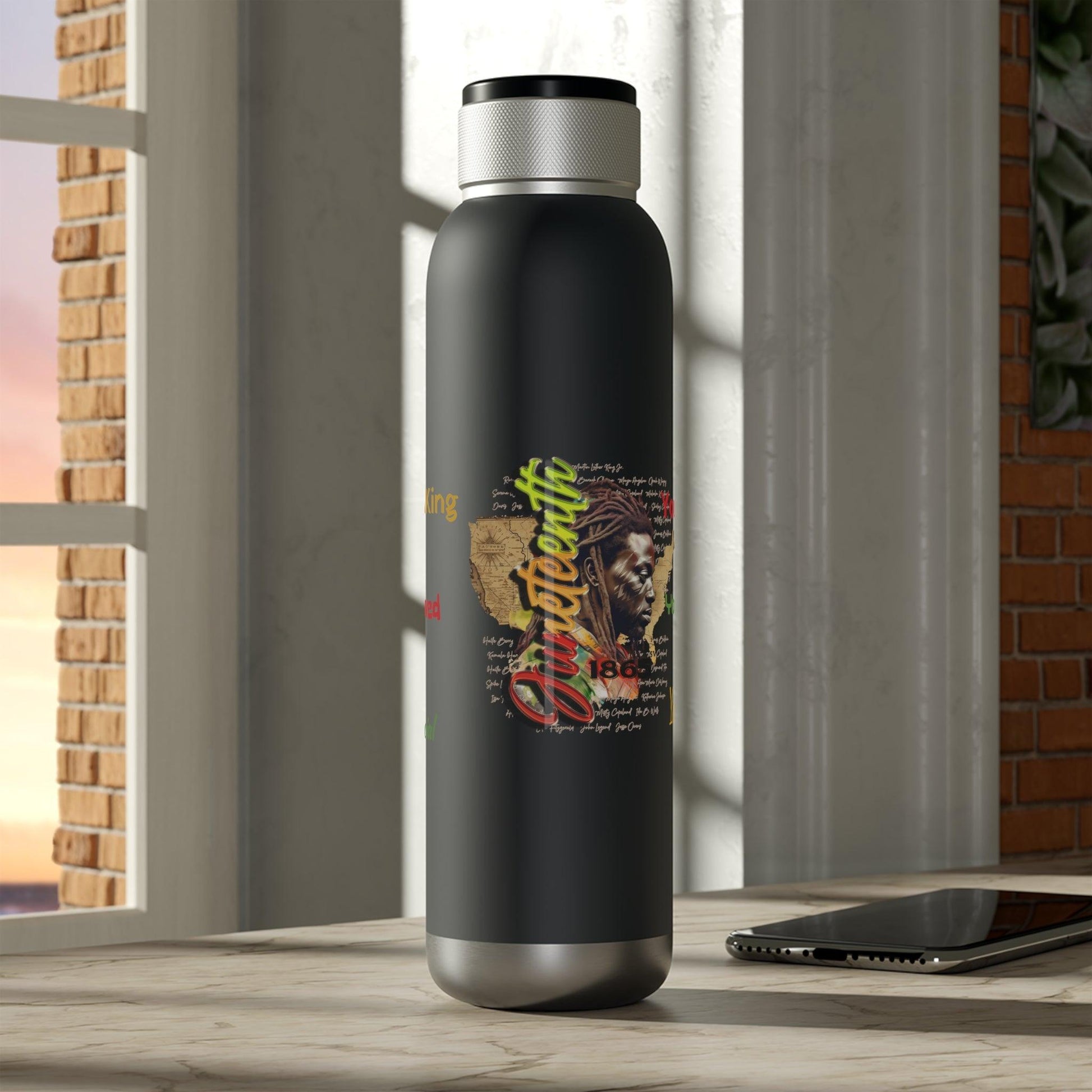 Juneteenth Bluetooth 22oz Thermos - iCandi Designz