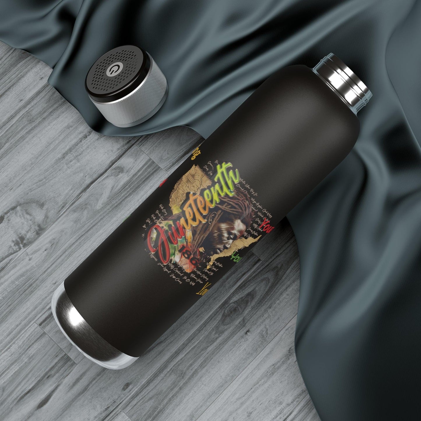 Juneteenth Bluetooth 22oz Thermos - iCandi Designz