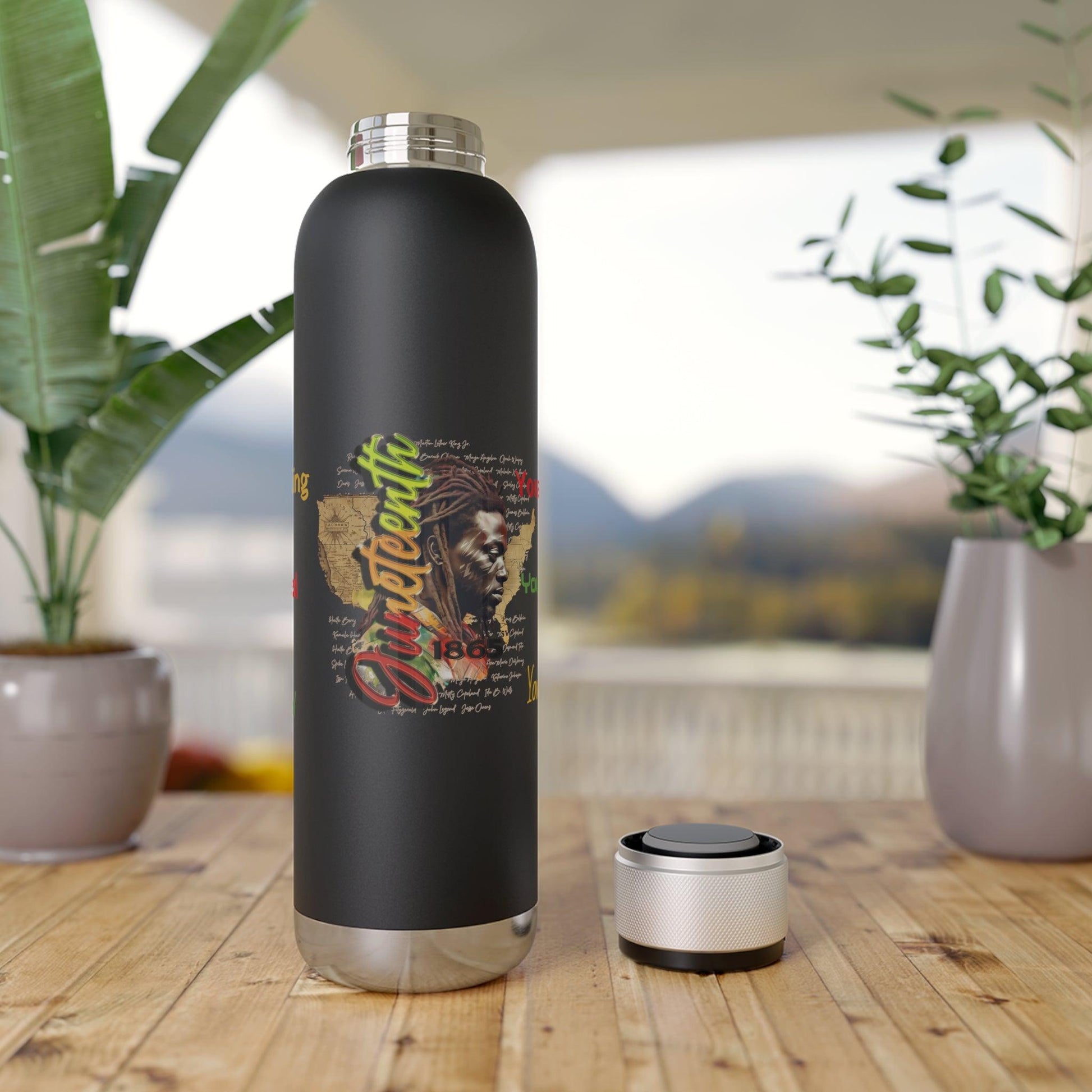 Juneteenth Bluetooth 22oz Thermos - iCandi Designz