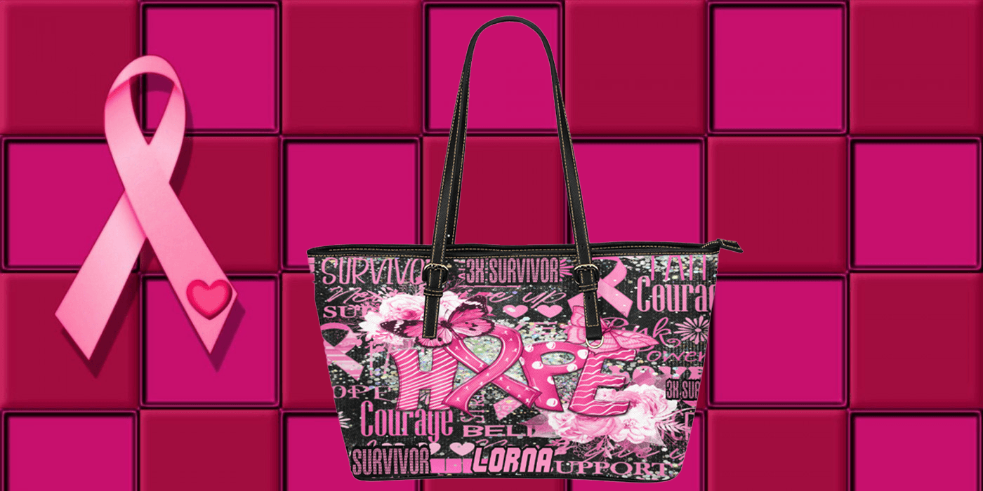 Personalized Breast Cancer Tote - iCandi Designz