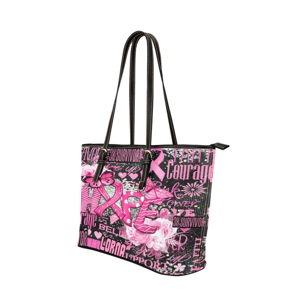 Personalized Breast Cancer Tote - iCandi Designz