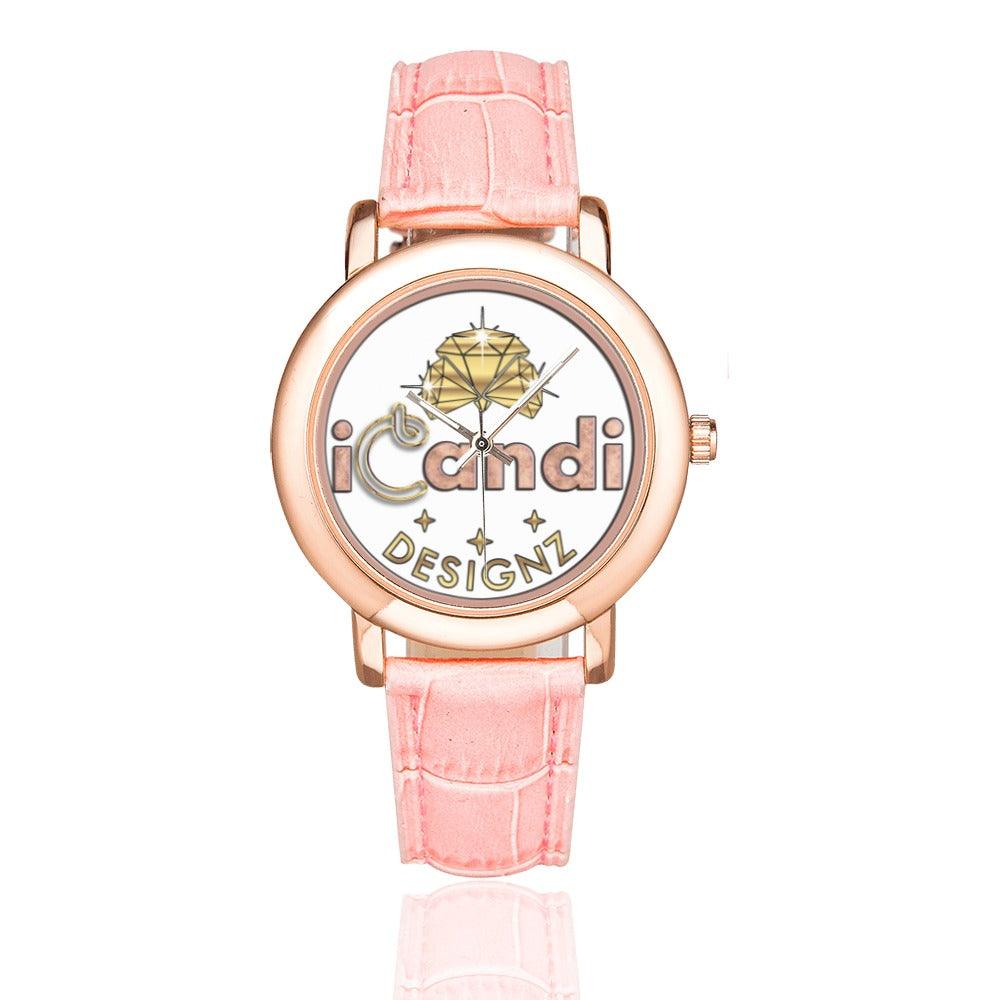 Rose Gold Women's Crocodile Watch - iCandi Designz