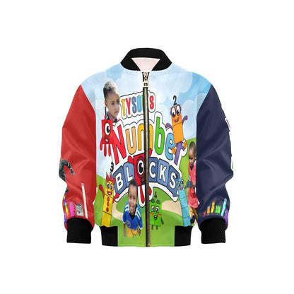 Tyson's Customized Kids Baseball Bomber sample - iCandi Designz