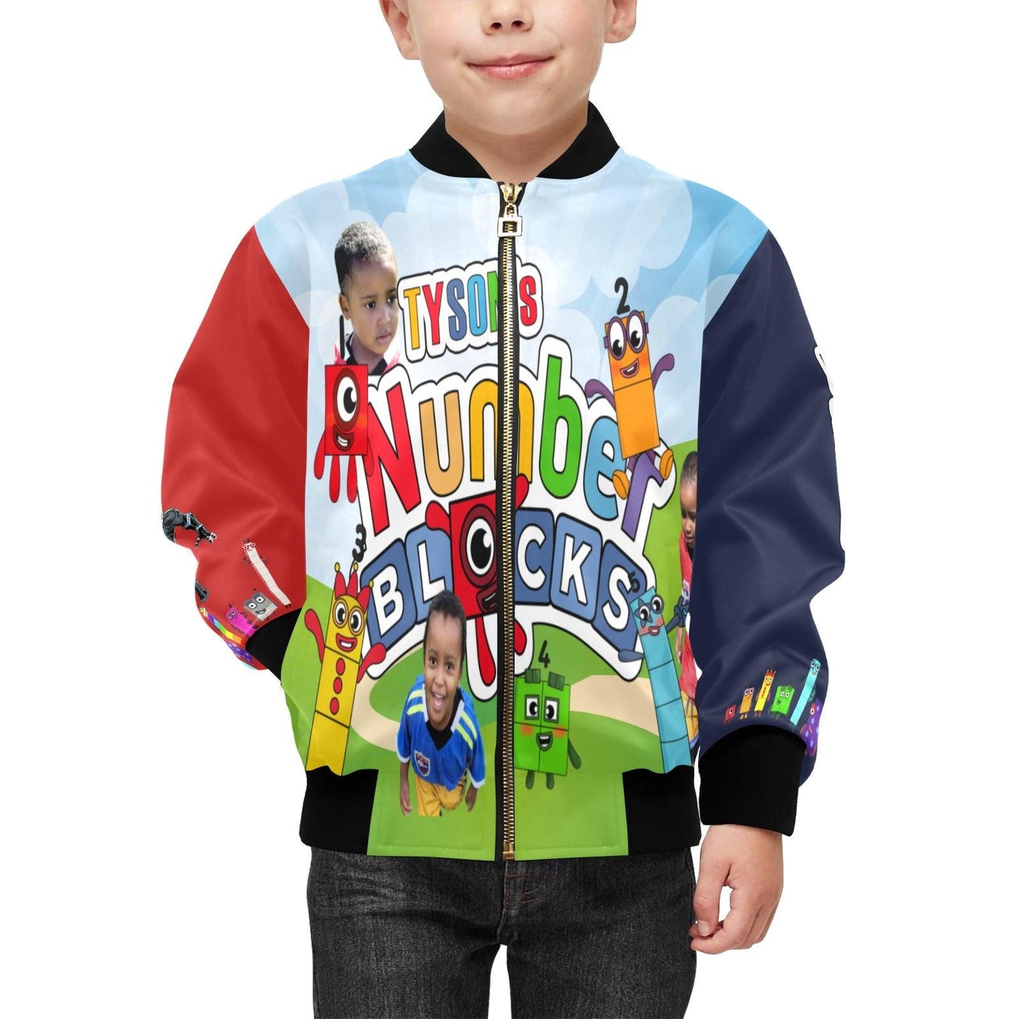 Tyson's Customized Kids Baseball Bomber sample - iCandi Designz