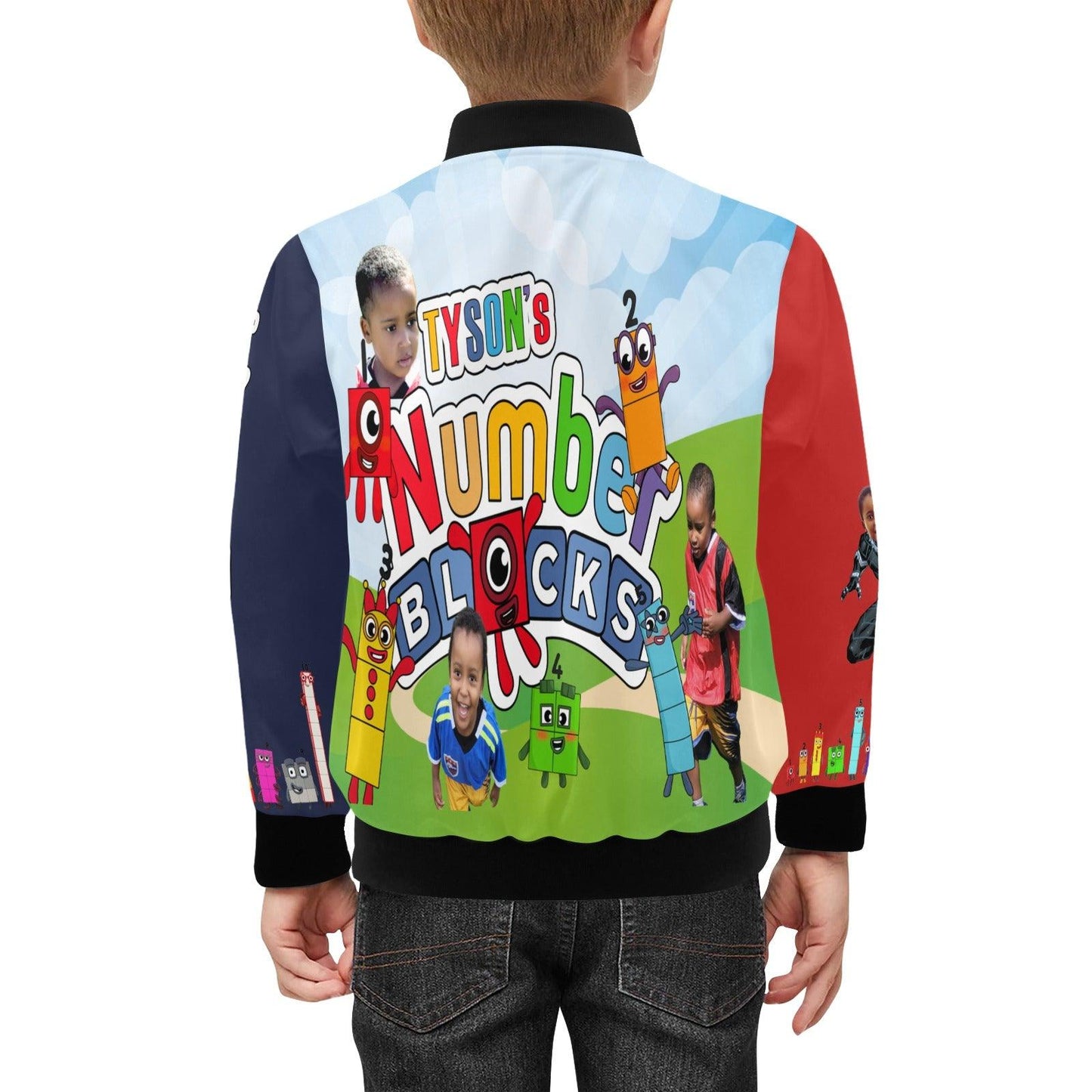 Tyson's Customized Kids Baseball Bomber sample - iCandi Designz