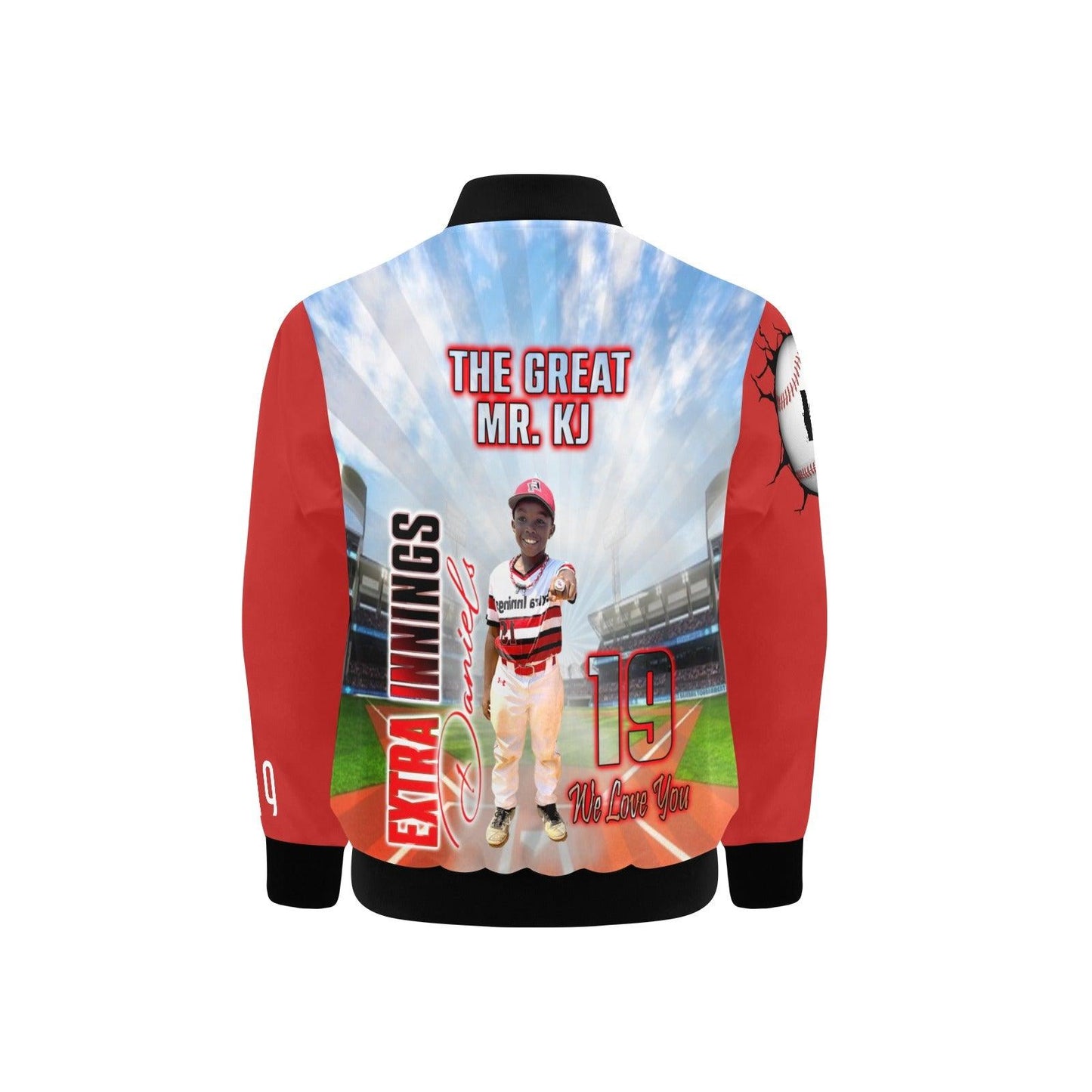 YK Customized All Over Print Baseball Bomber - iCandi Designz