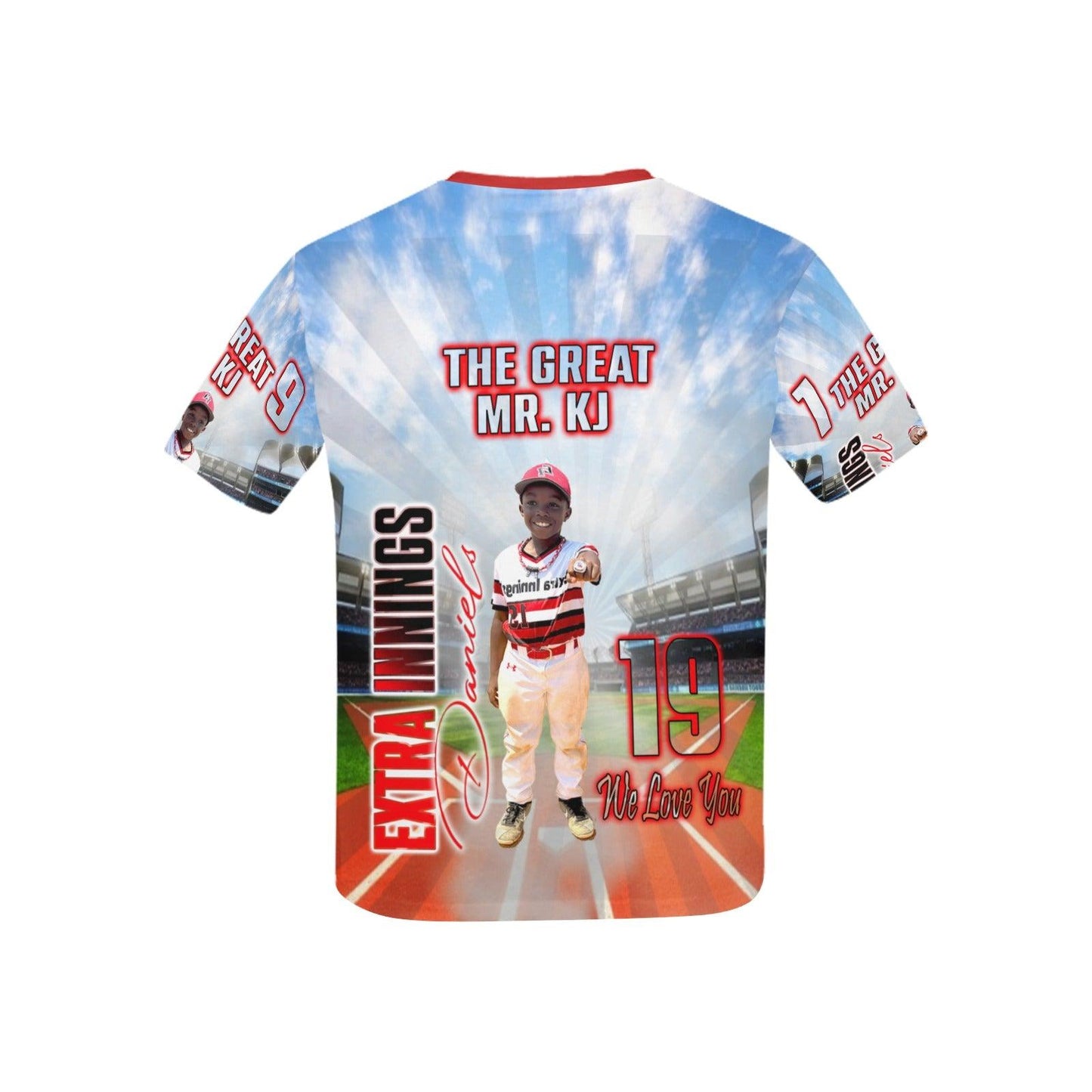 YK Customized Kids Baseball Shirt - iCandi Designz